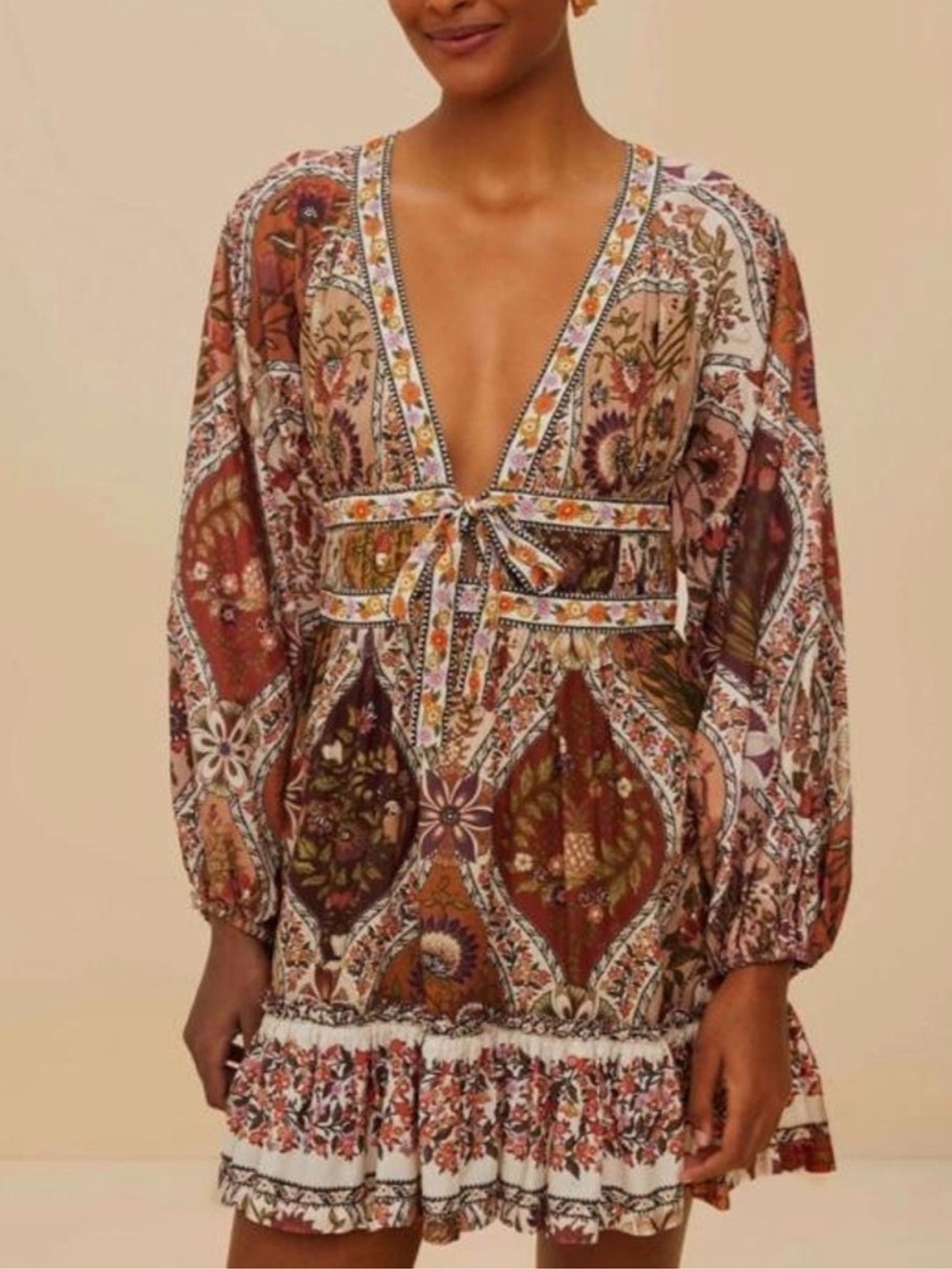 Farm Rio Romantic Nature Multicolor Mini
